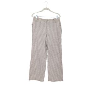 2010s Coldwater Creek Pin Striped Sophisticated Mid Rise Trouser Style Pants